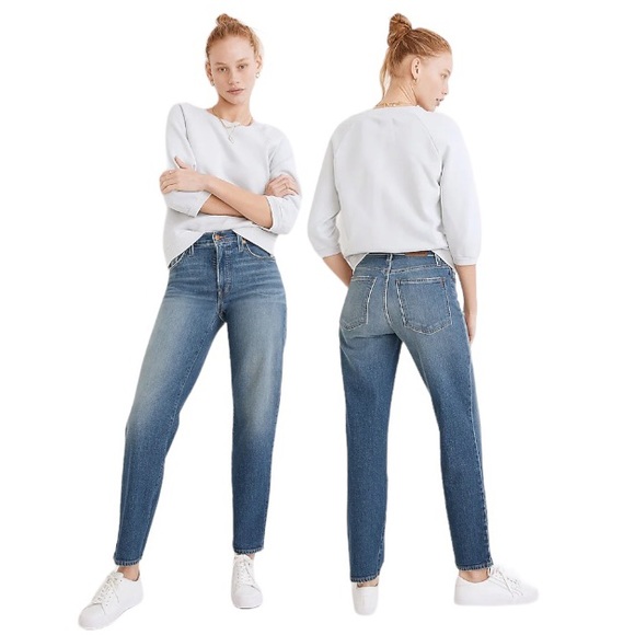 Madewell Denim - Madewell Mid-Rise Perfect Vintage Straight Denim Jean in Marchman Wash